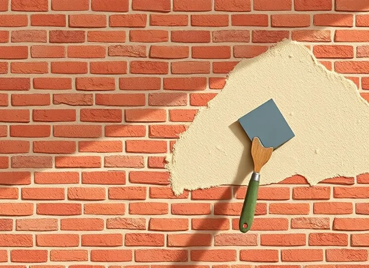 Application d'un enduit décoratif à la lisseuse sur un mur