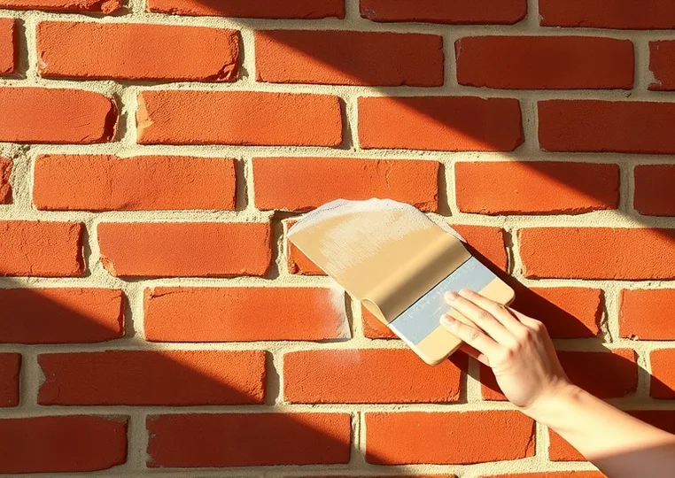 Ponçage et rebouchage des fissures avant mise en peinture