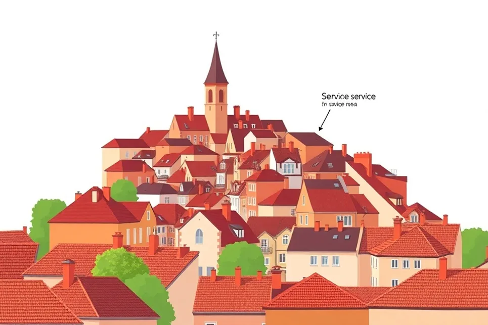 Carte du secteur d'intervention autour de Maubeuge (59600)